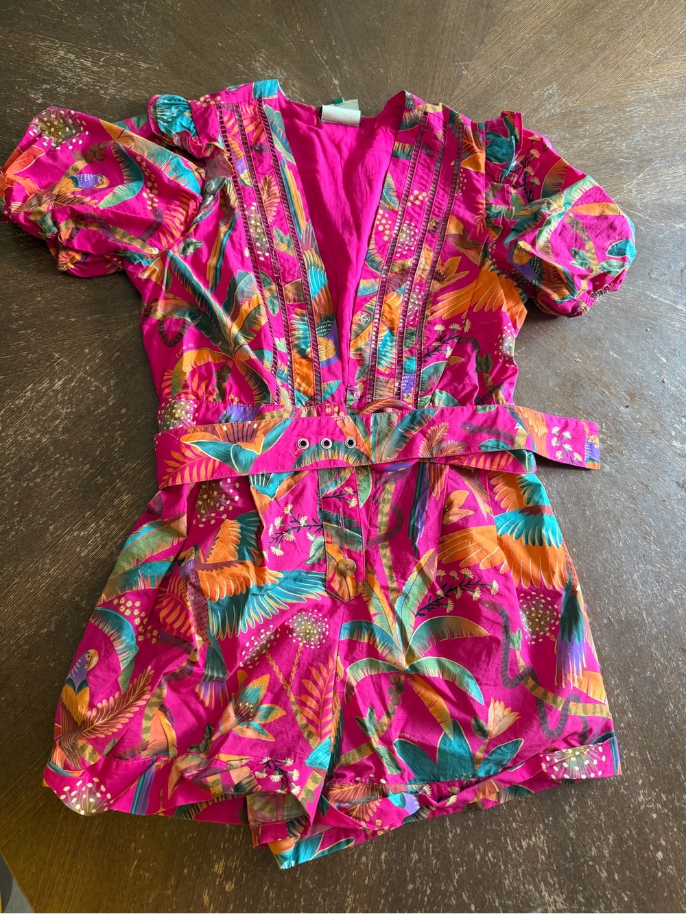 Farm Rio Macaw Romper NWOT - Picture 5 of 7